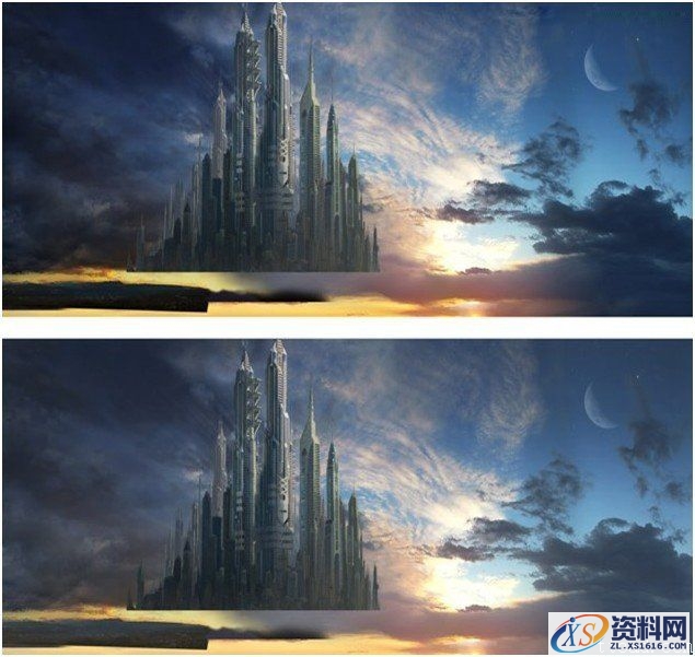 综合使用3dMax和Photoshop制作月光下的城堡(图文教程),设计,结构,尺寸,第6张 综合使用3dMax和Photoshop制作月光下的城堡(图文教程),综合使用3dMax和Photoshop制作月光下的城堡,设计,结构,尺寸,第6张