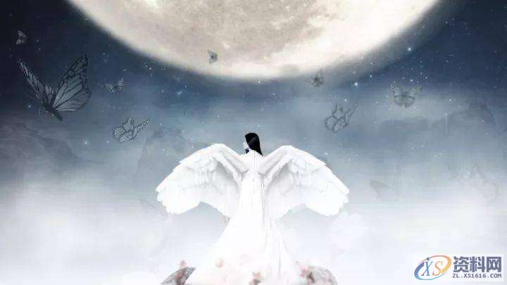 PS教程:合成月光下挥着翅膀的女孩,教程,第1张 PS教程:合成月光下挥着翅膀的女孩,教程,第1张