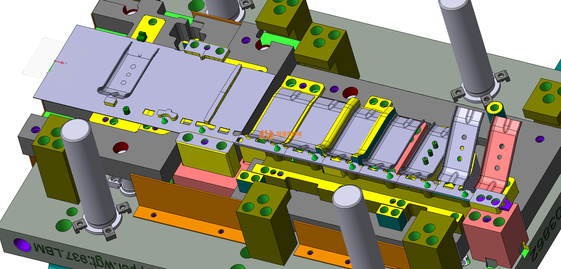 VISI五金汽车模具结构图纸0037,模具,结构,NeadPay,第1张