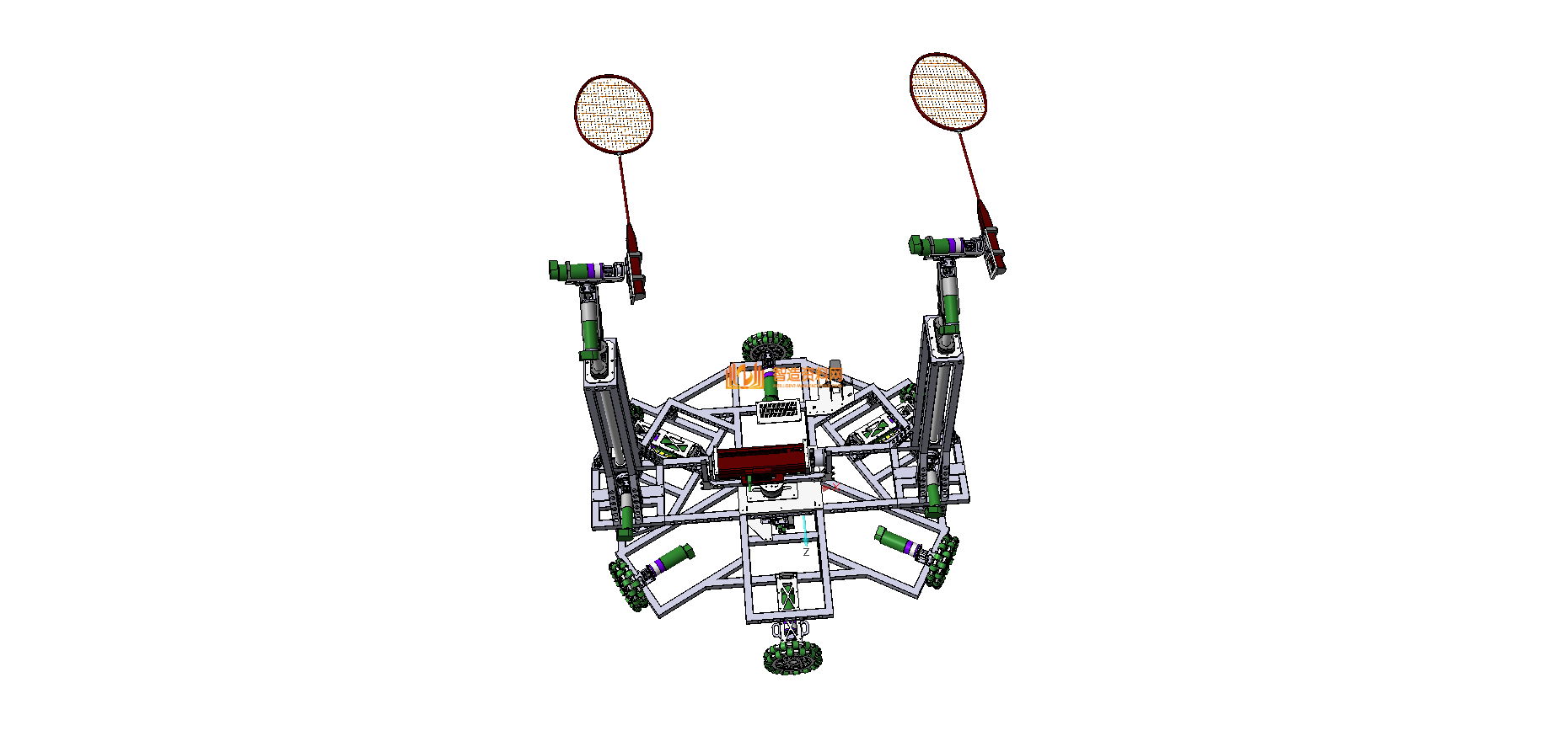 双打羽毛球移动机器人设计,NeadPay,设计,第1张 双打羽毛球移动机器人设计,XSCP_SW_0082.png,NeadPay,设计,第1张