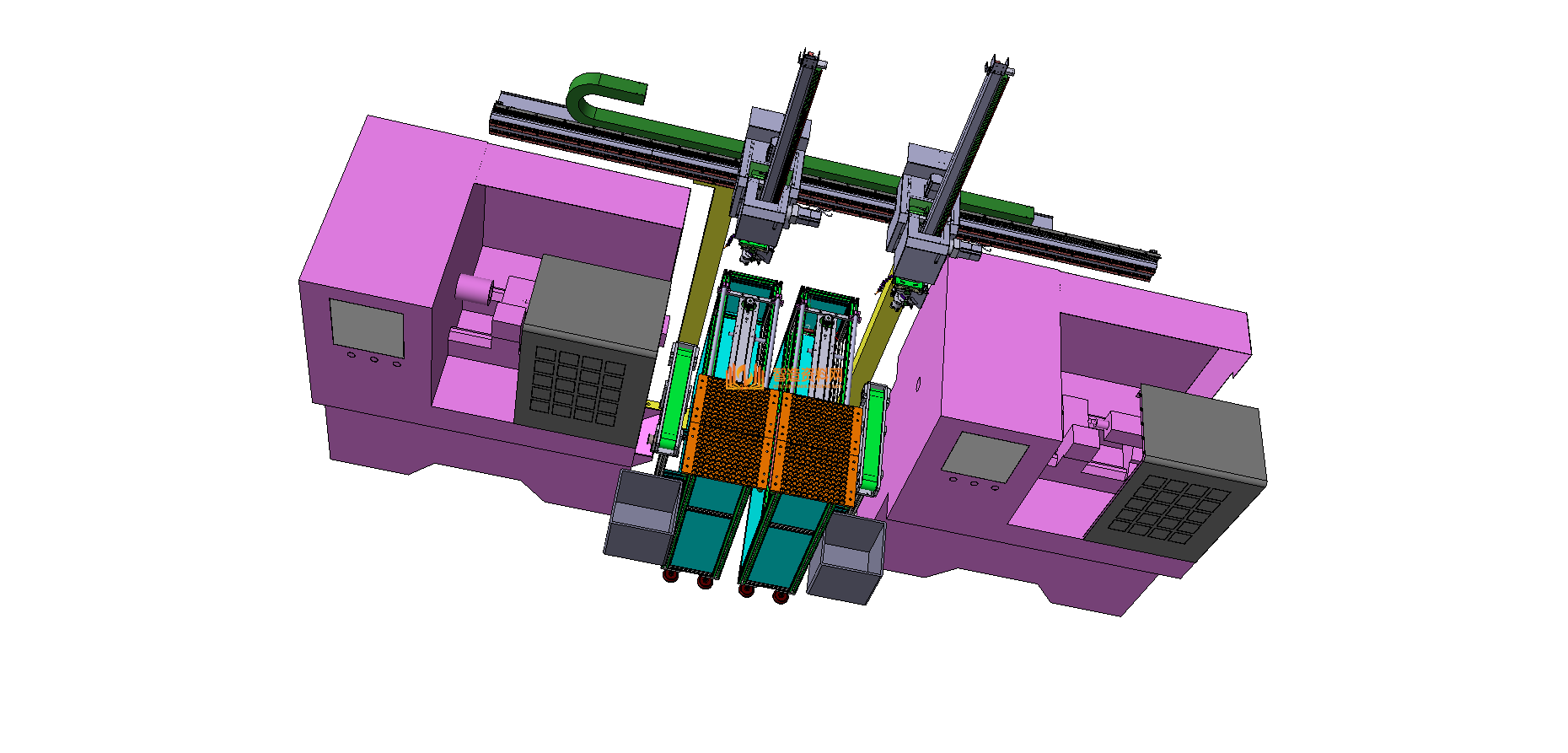 数控车床CNC机械手双臂一机共用,NeadPay,数控,第2张 数控车床CNC机械手双臂一机共用,NeadPay,数控,第2张