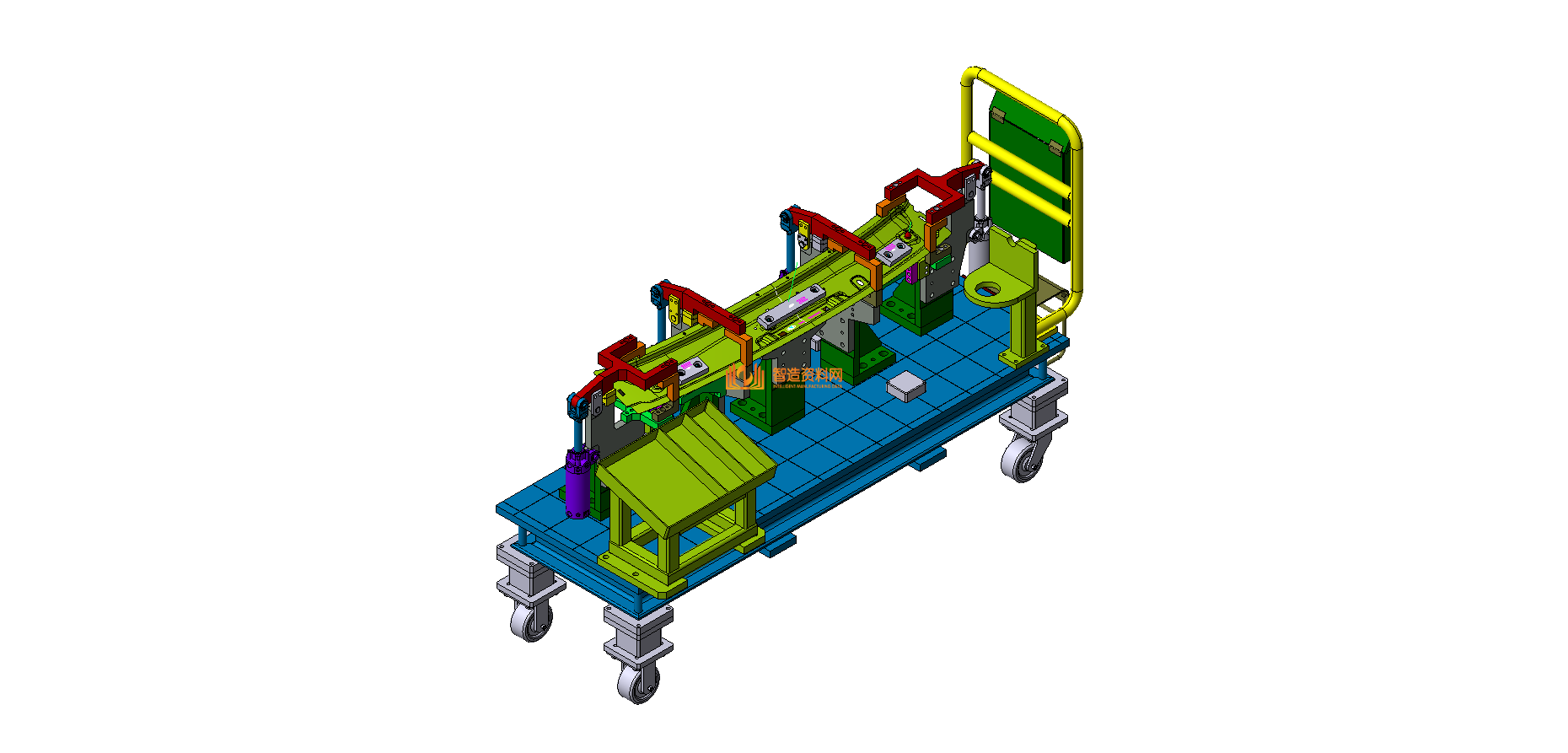 轿车前防撞梁内板焊装夹具,NeadPay,第1张