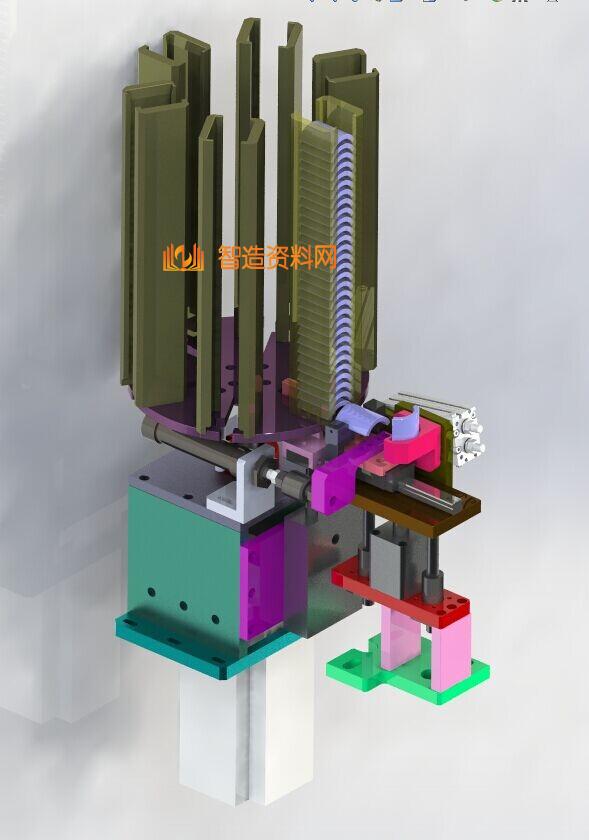 转盘叠料上料下料机构图纸(磁瓦存储组件),NeadPay,图纸,盘,第1张 转盘叠料上料下料机构图纸(磁瓦存储组件),NeadPay,图纸,盘,第1张
