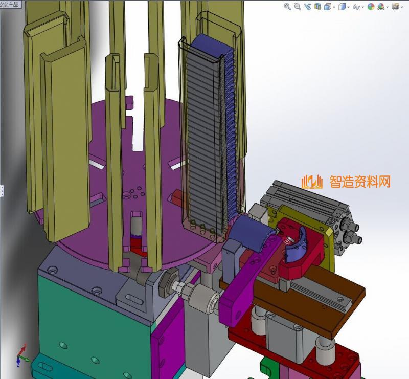 转盘叠料上料下料机构图纸(磁瓦存储组件),NeadPay,图纸,盘,第12张 转盘叠料上料下料机构图纸(磁瓦存储组件),NeadPay,图纸,盘,第12张