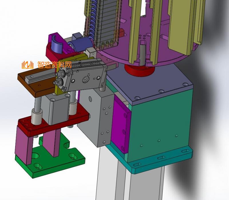 转盘叠料上料下料机构图纸(磁瓦存储组件),NeadPay,图纸,盘,第7张 转盘叠料上料下料机构图纸(磁瓦存储组件),NeadPay,图纸,盘,第7张