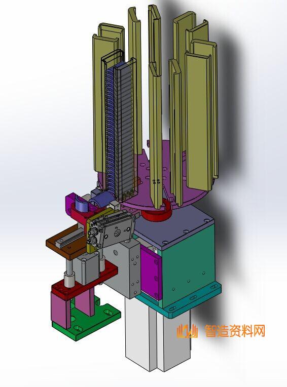 转盘叠料上料下料机构图纸(磁瓦存储组件),NeadPay,图纸,盘,第11张 转盘叠料上料下料机构图纸(磁瓦存储组件),NeadPay,图纸,盘,第11张
