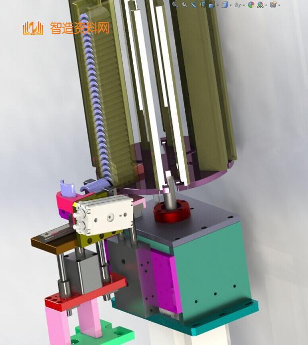 转盘叠料上料下料机构图纸(磁瓦存储组件),NeadPay,图纸,盘,第3张 转盘叠料上料下料机构图纸(磁瓦存储组件),NeadPay,图纸,盘,第3张