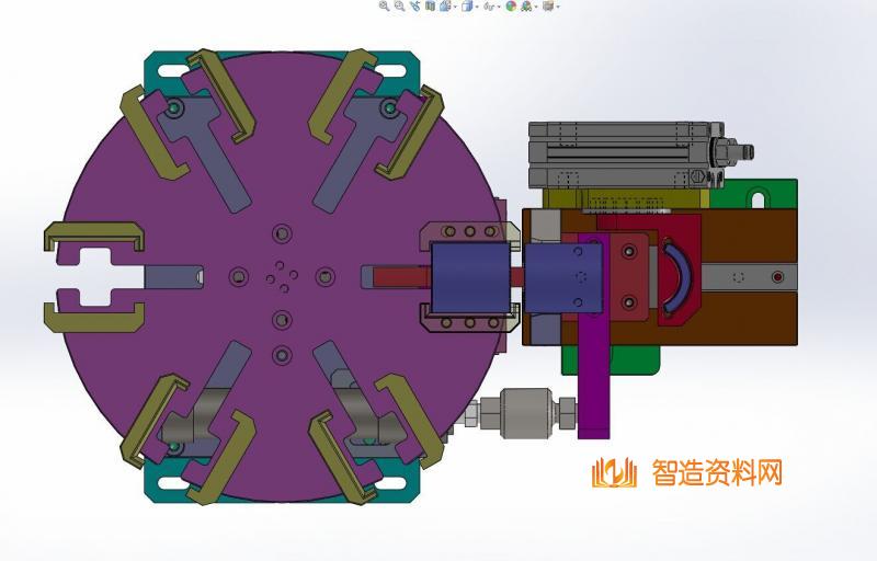 转盘叠料上料下料机构图纸(磁瓦存储组件),NeadPay,图纸,盘,第6张 转盘叠料上料下料机构图纸(磁瓦存储组件),NeadPay,图纸,盘,第6张